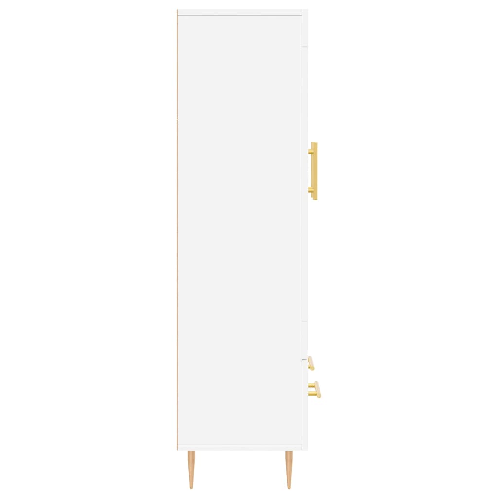 skab 69,5x31x115 cm konstrueret træ hvid