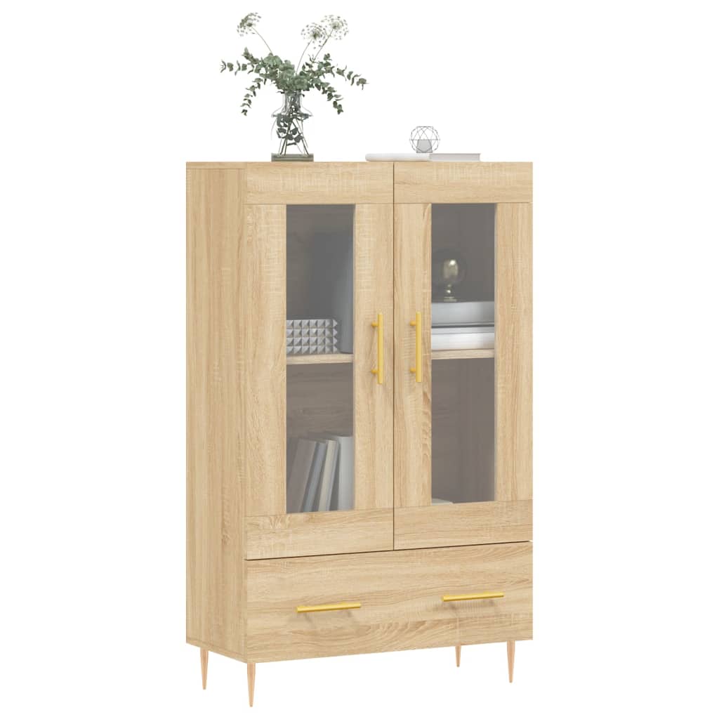 skab 69,5x31x115 cm konstrueret træ sonoma-eg