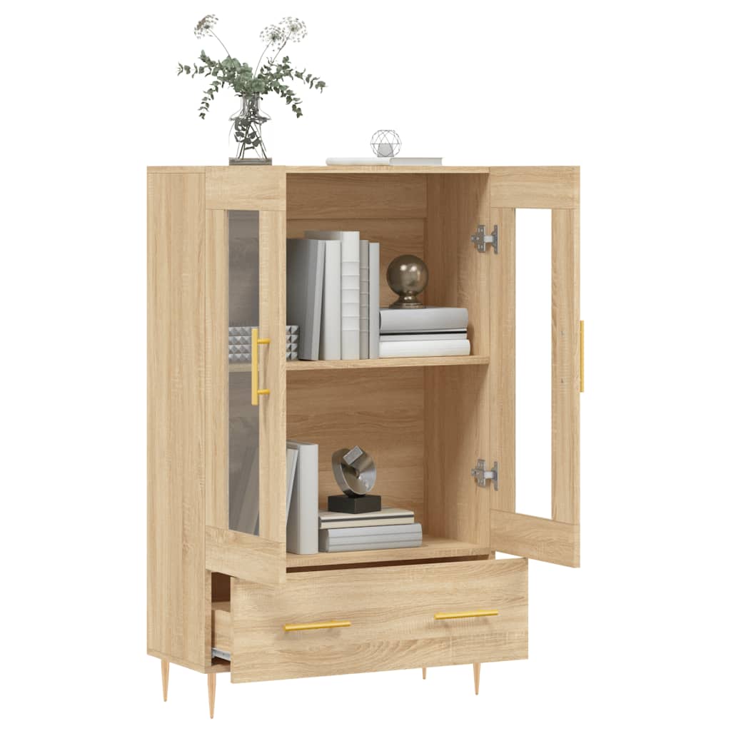 skab 69,5x31x115 cm konstrueret træ sonoma-eg