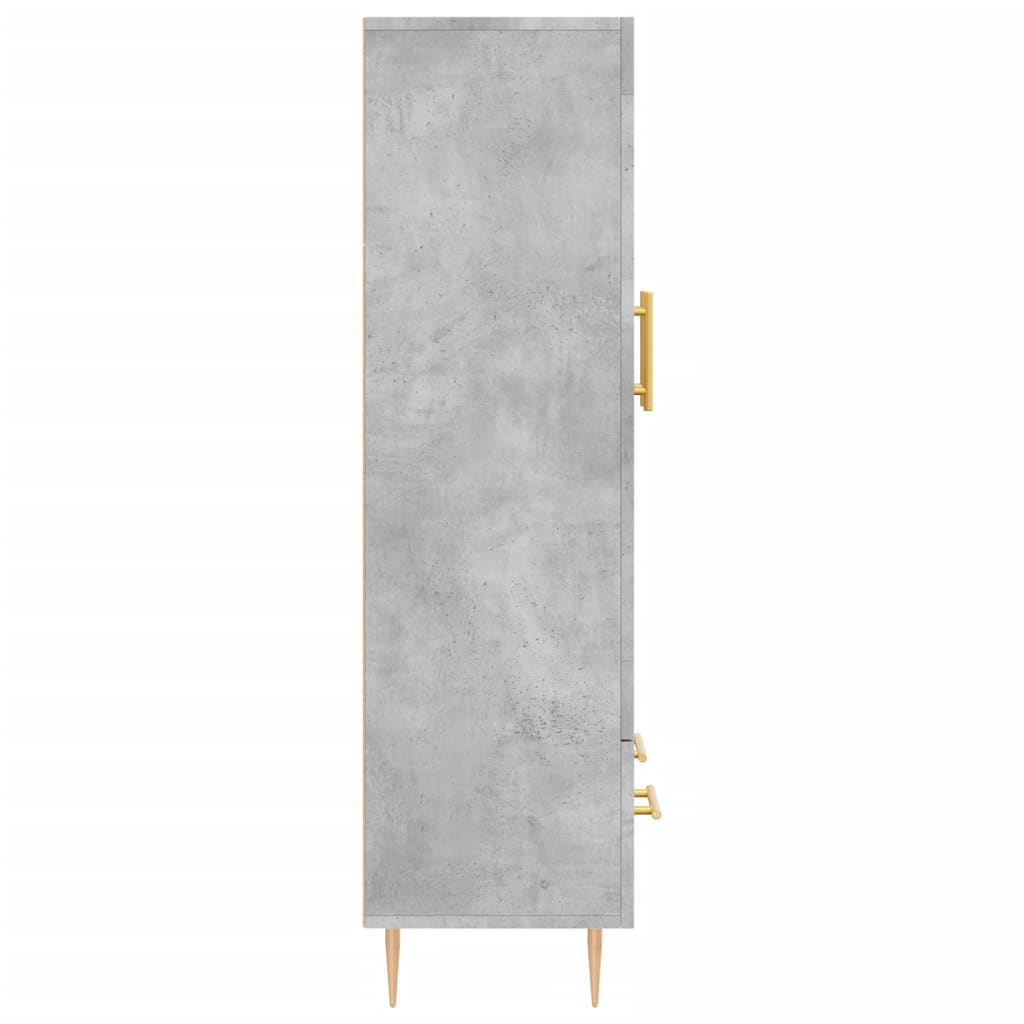 skab 69,5x31x115 cm konstrueret træ betongrå