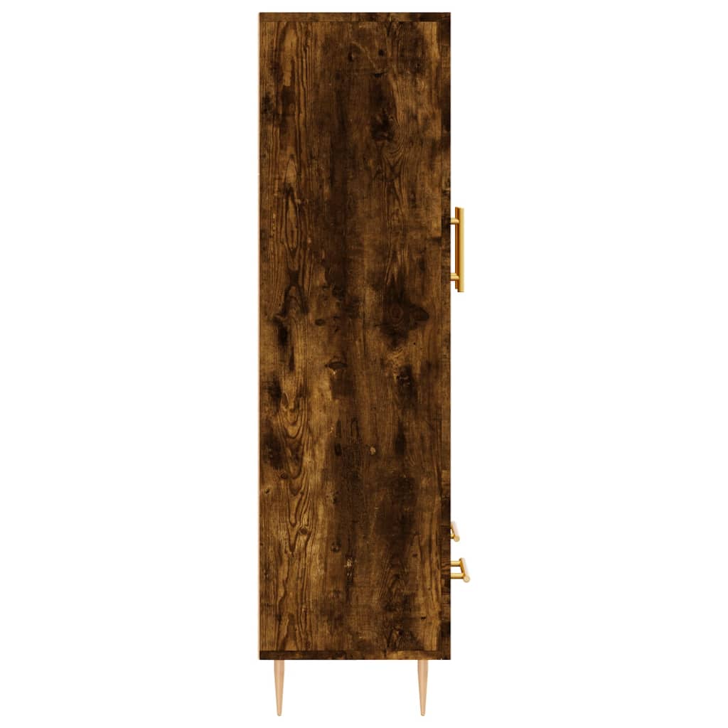 skab 69,5x31x115 cm konstrueret træ røget sonoma-eg
