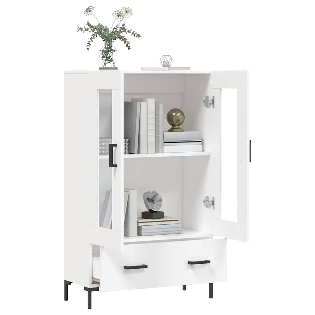 skab 69,5x31x115 cm konstrueret træ hvid
