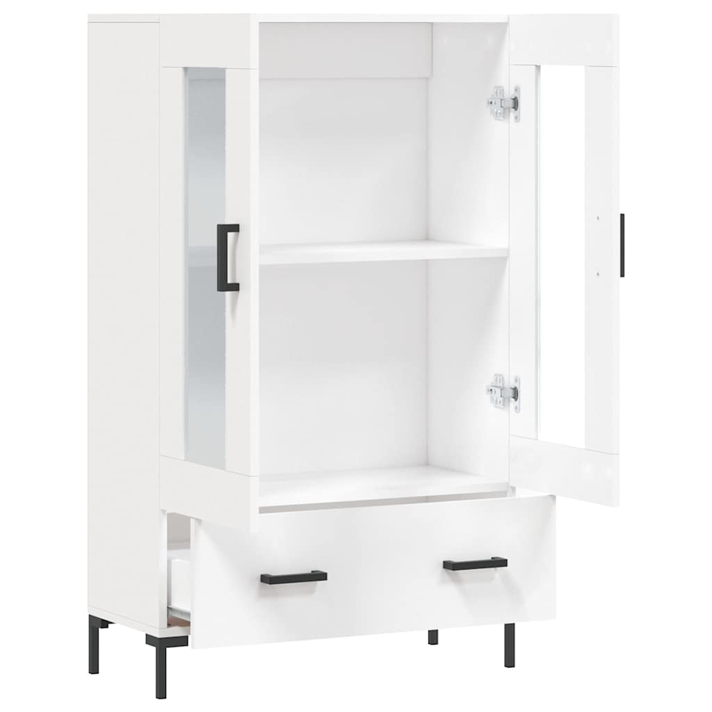 skab 69,5x31x115 cm konstrueret træ hvid