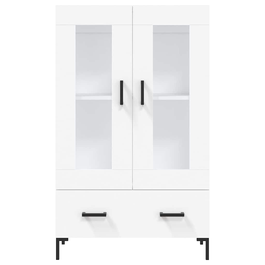 skab 69,5x31x115 cm konstrueret træ hvid