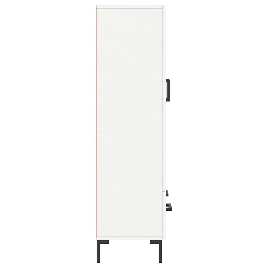 skab 69,5x31x115 cm konstrueret træ hvid