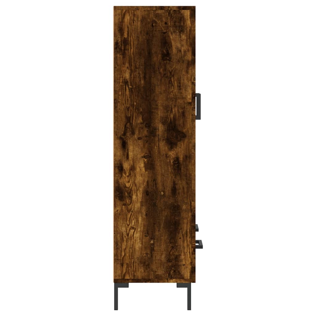 skab 69,5x31x115 cm konstrueret træ røget sonoma-eg