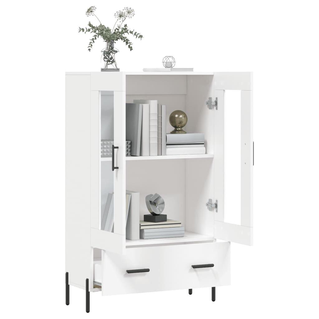 skab 69,5x31x115 cm konstrueret træ hvid