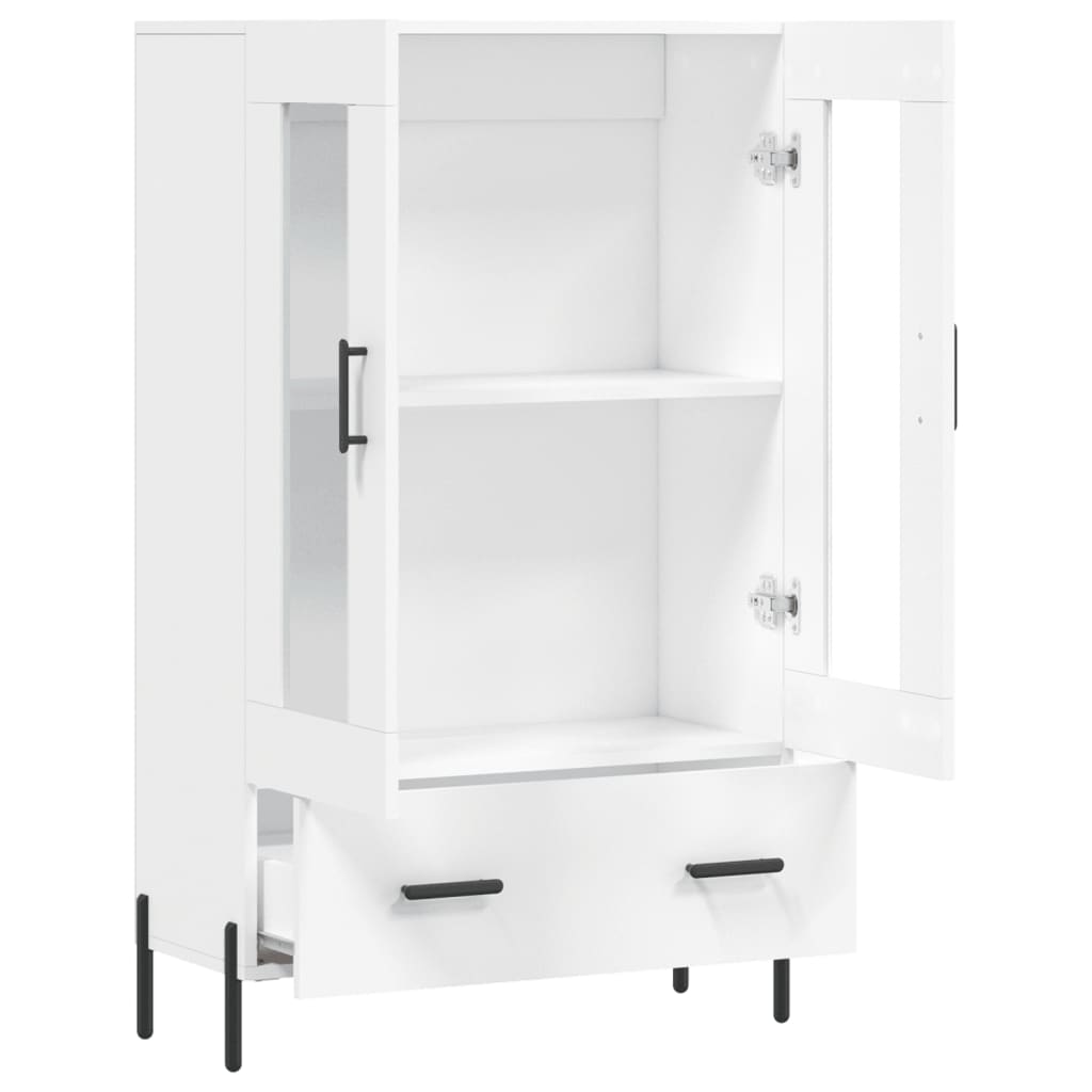 skab 69,5x31x115 cm konstrueret træ hvid