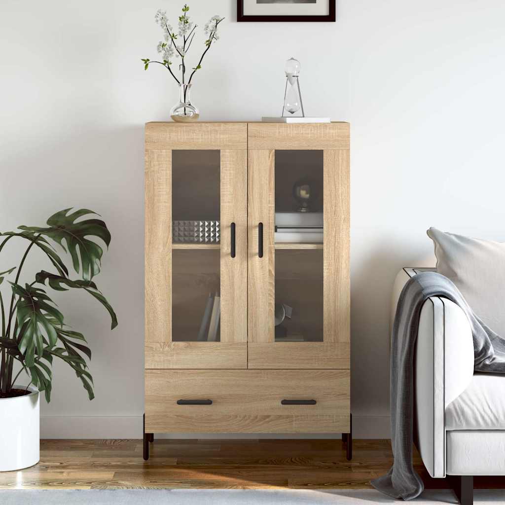 skab 69,5x31x115 cm konstrueret træ sonoma-eg