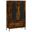 skab 69,5x31x115 cm konstrueret træ røget sonoma-eg