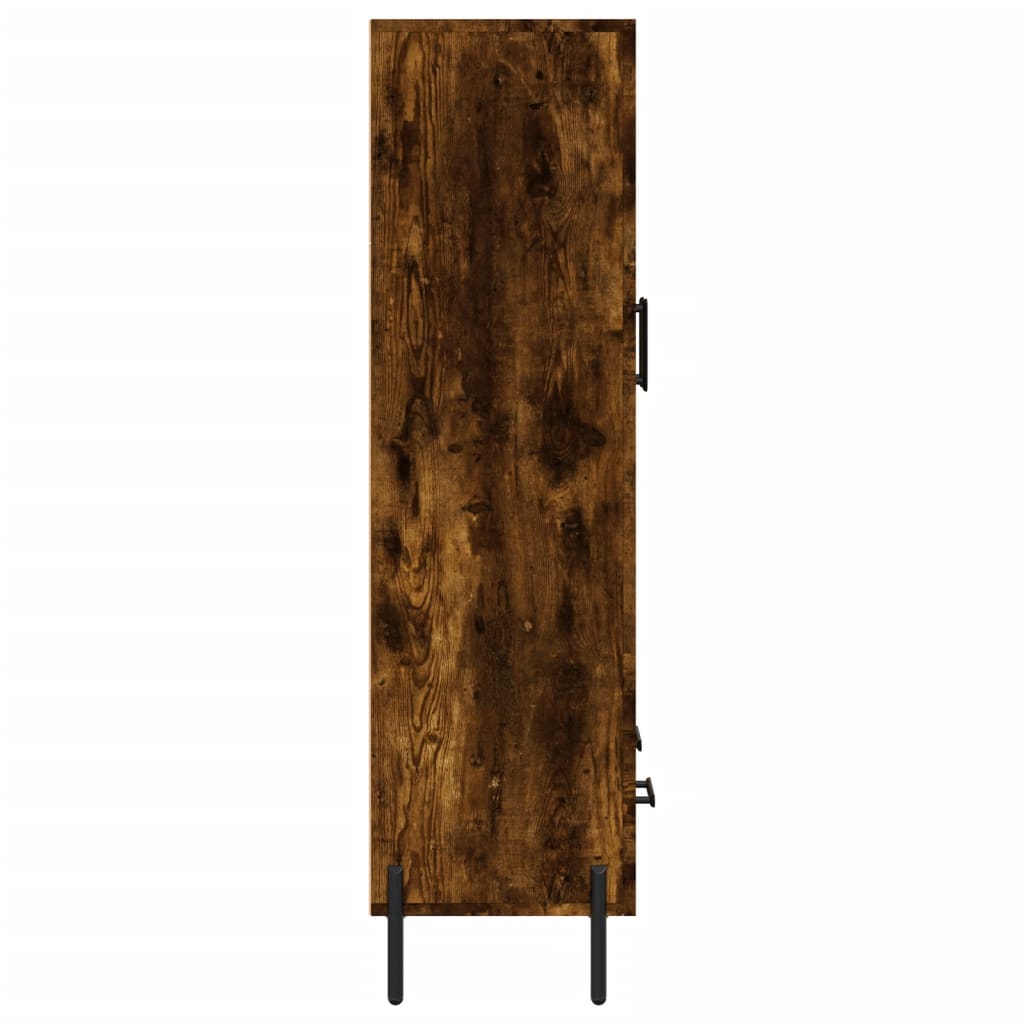 skab 69,5x31x115 cm konstrueret træ røget sonoma-eg