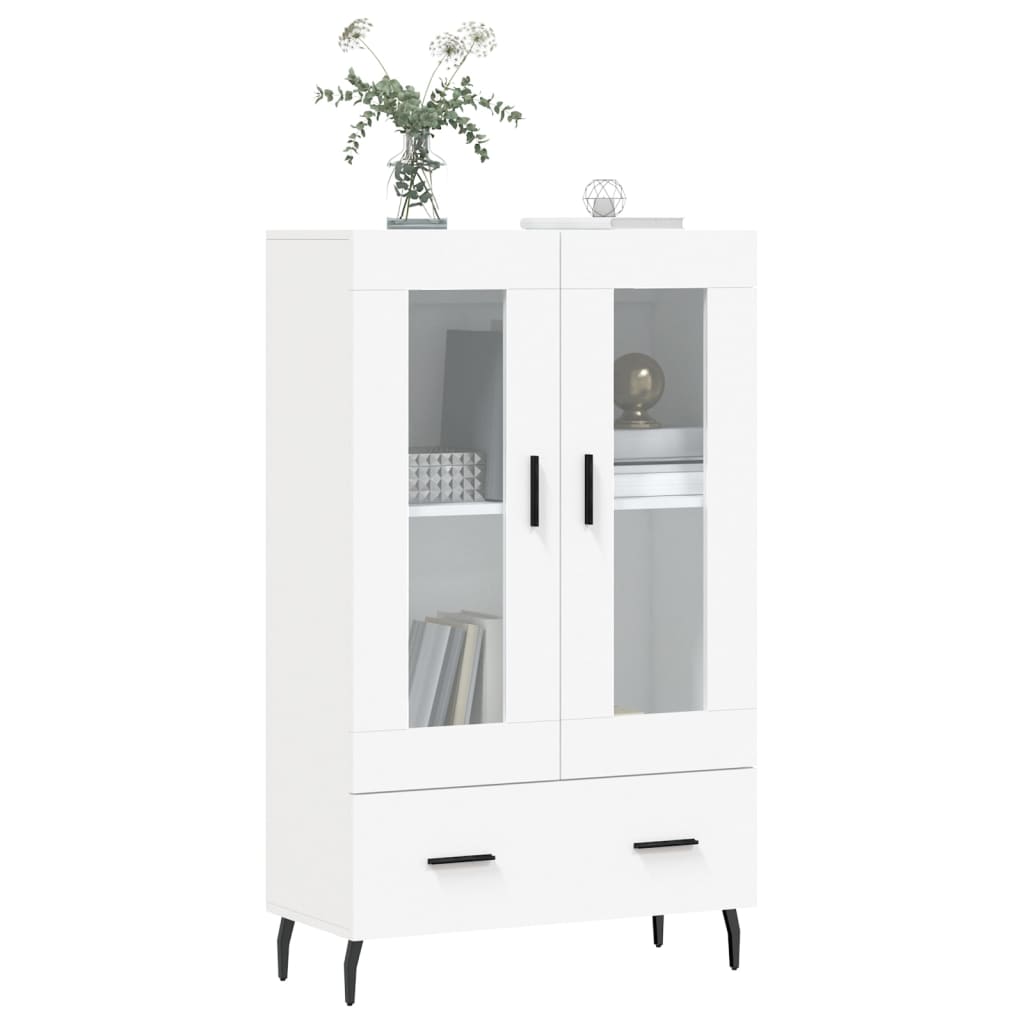 skab 69,5x31x115 cm konstrueret træ hvid
