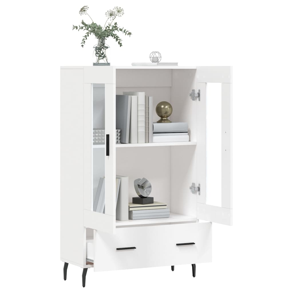 skab 69,5x31x115 cm konstrueret træ hvid