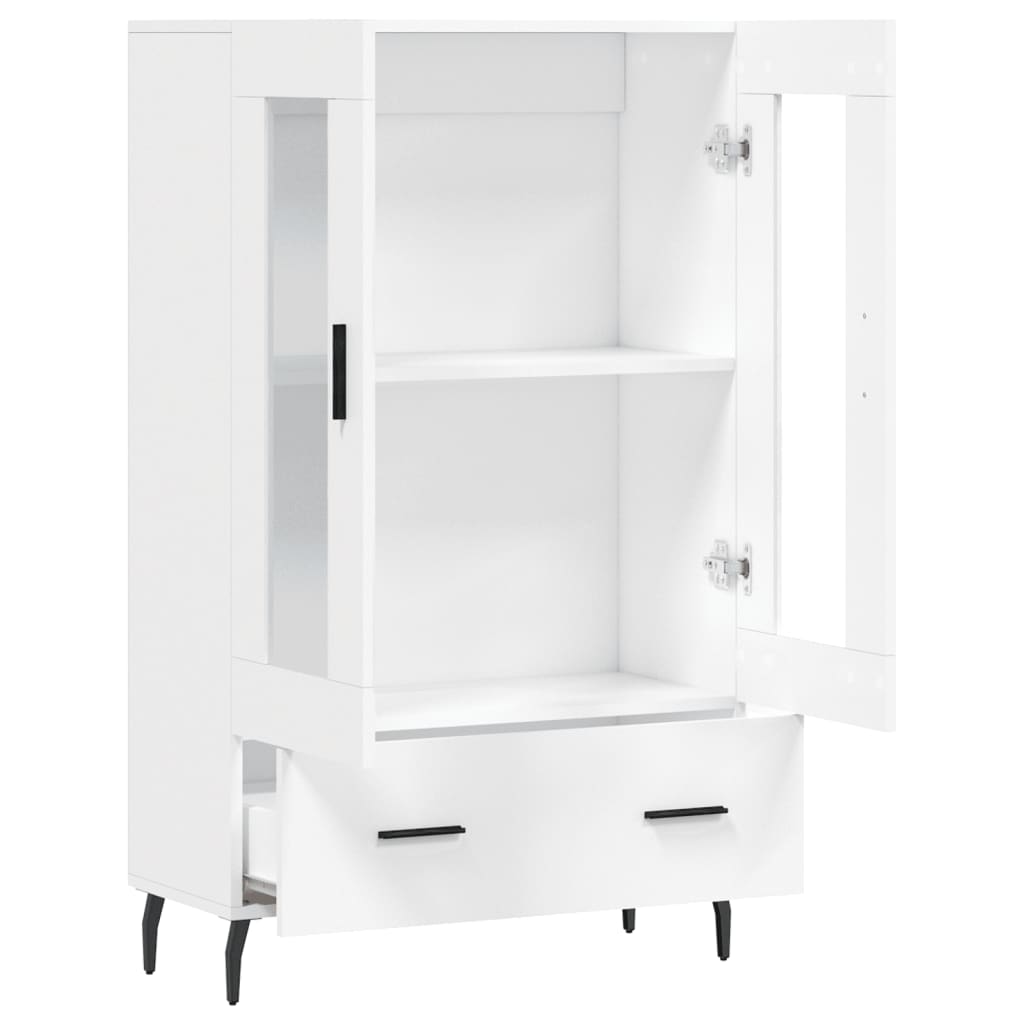 skab 69,5x31x115 cm konstrueret træ hvid