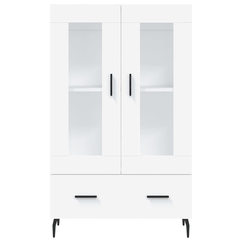 skab 69,5x31x115 cm konstrueret træ hvid