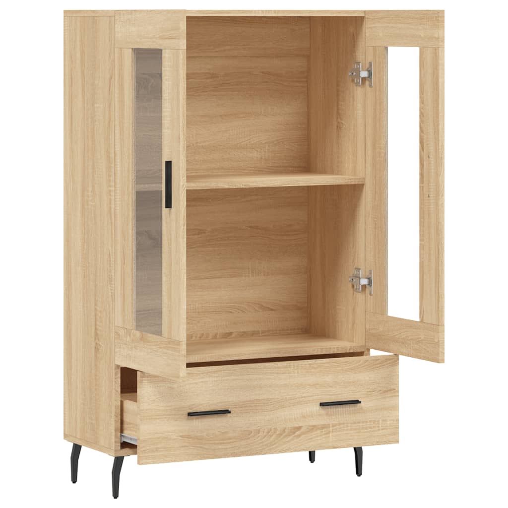 skab 69,5x31x115 cm konstrueret træ sonoma-eg