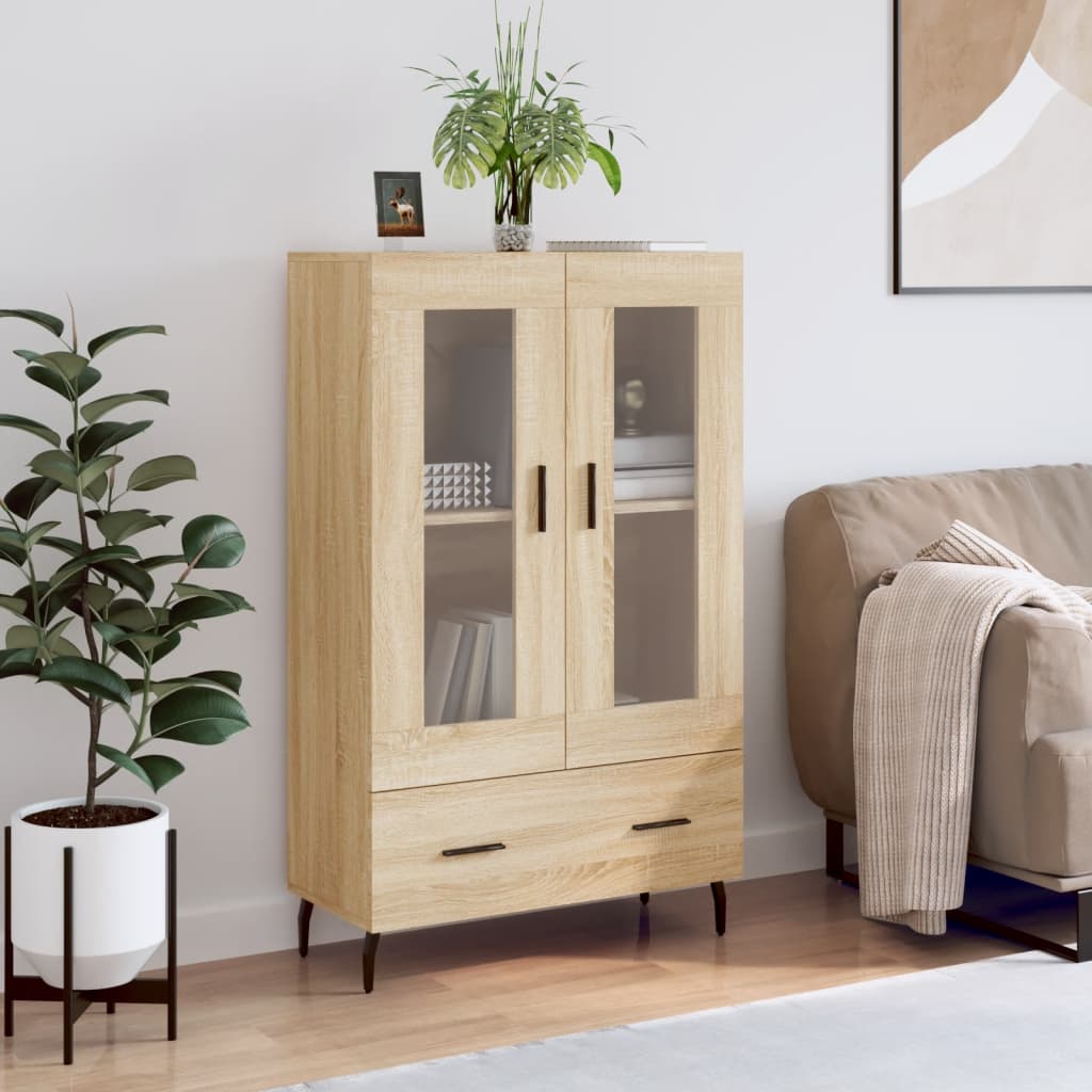 skab 69,5x31x115 cm konstrueret træ sonoma-eg