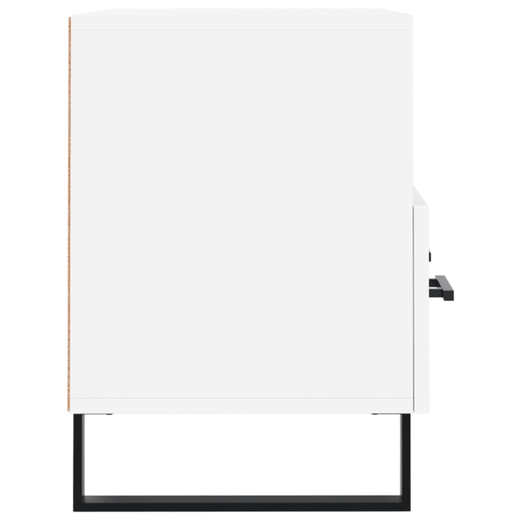 tv-bord 80x36x50 cm konstrueret træ hvid