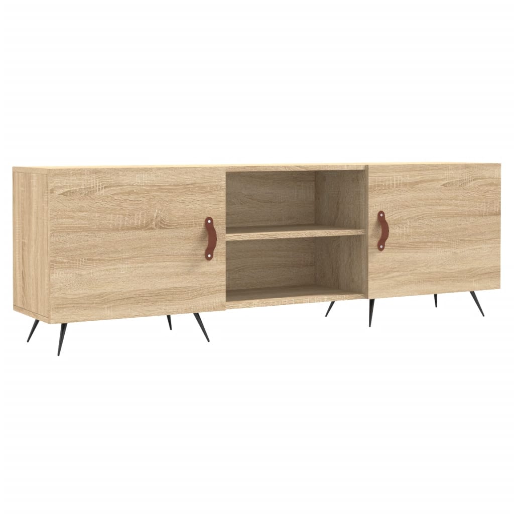 tv-bord 150x30x50 cm konstrueret træ sonoma-eg