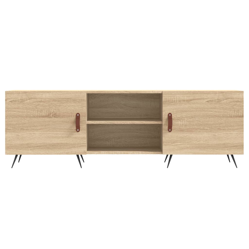 tv-bord 150x30x50 cm konstrueret træ sonoma-eg
