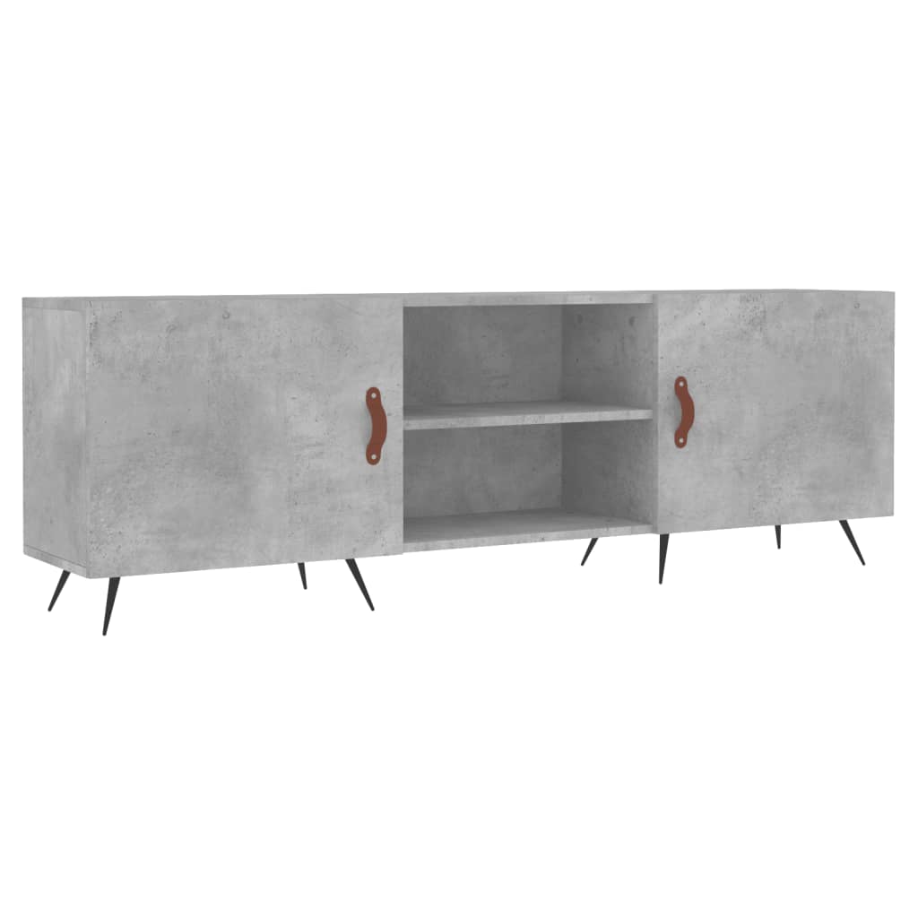 tv-bord 150x30x50 cm konstrueret træ betongrå