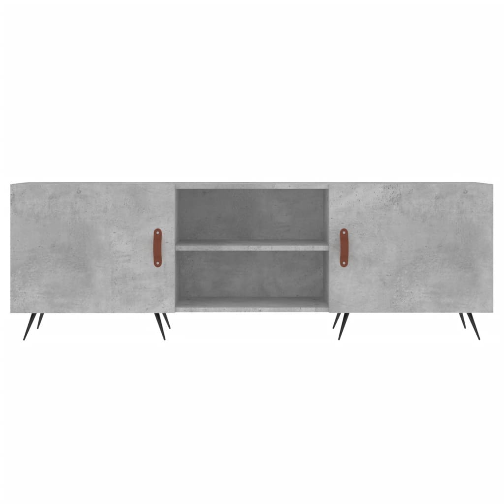 tv-bord 150x30x50 cm konstrueret træ betongrå