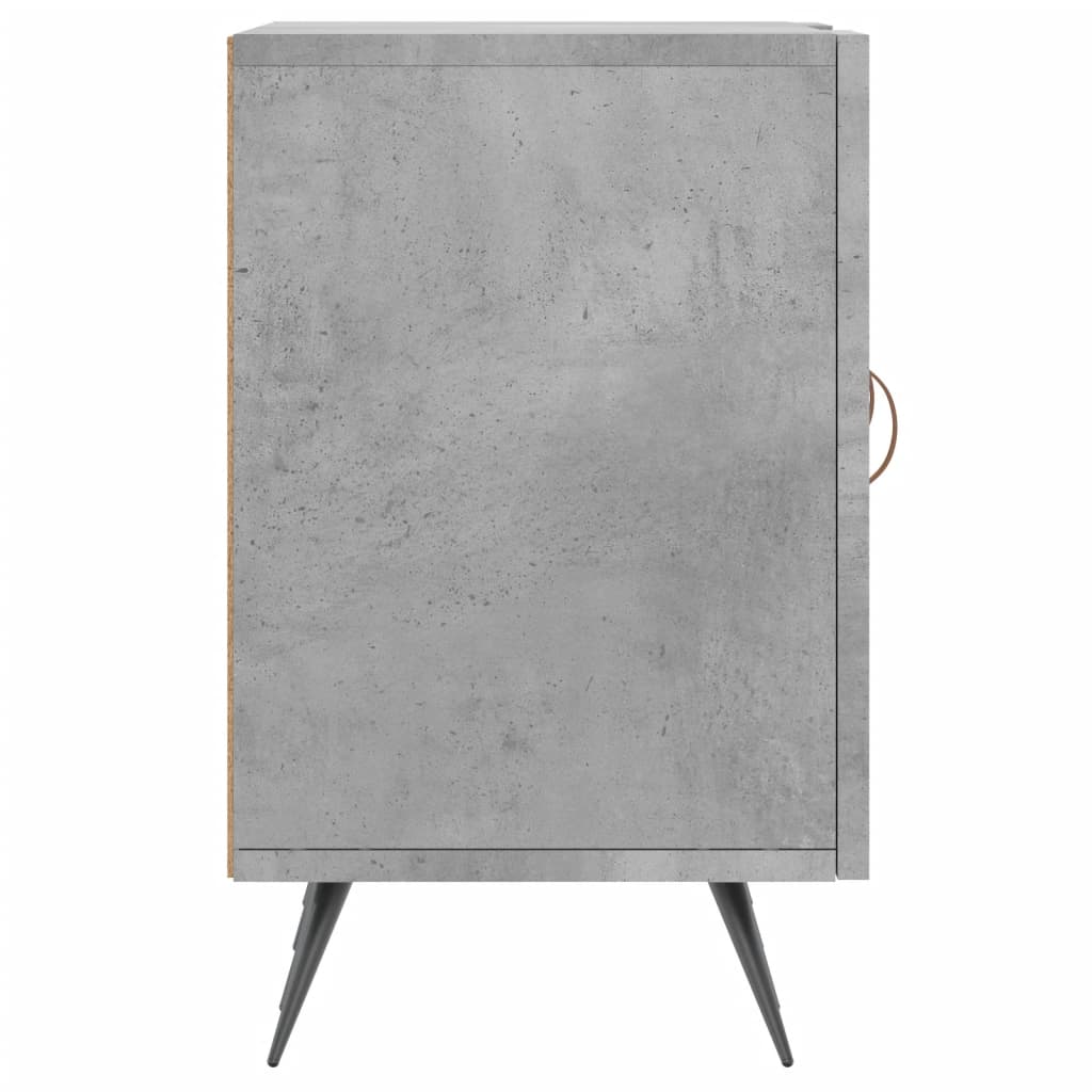 tv-bord 150x30x50 cm konstrueret træ betongrå