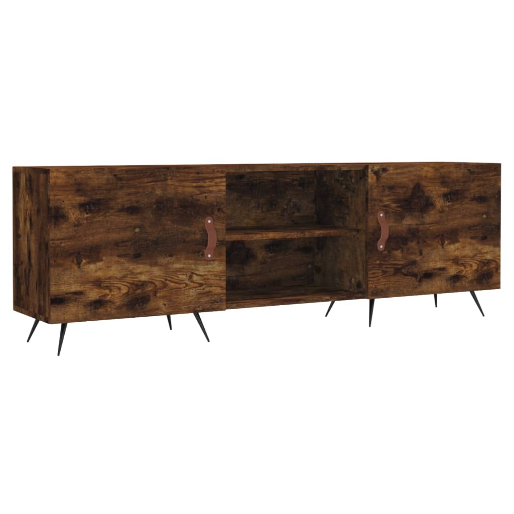 tv-bord 150x30x50 cm konstrueret træ røget egetræsfarve