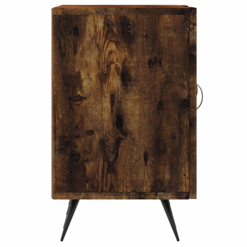 tv-bord 150x30x50 cm konstrueret træ røget egetræsfarve