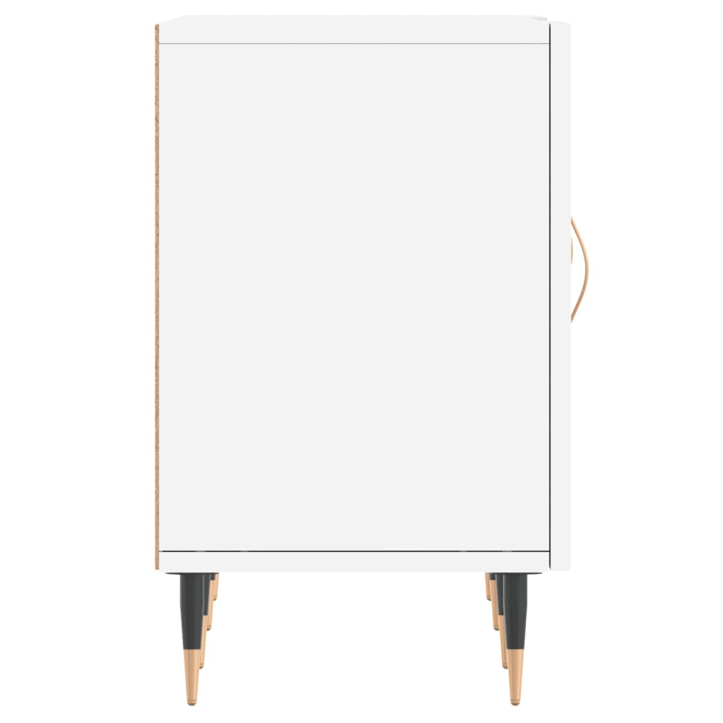 tv-bord 150x30x50 cm konstrueret træ hvid