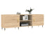 tv-bord 150x30x50 cm konstrueret træ sonoma-eg