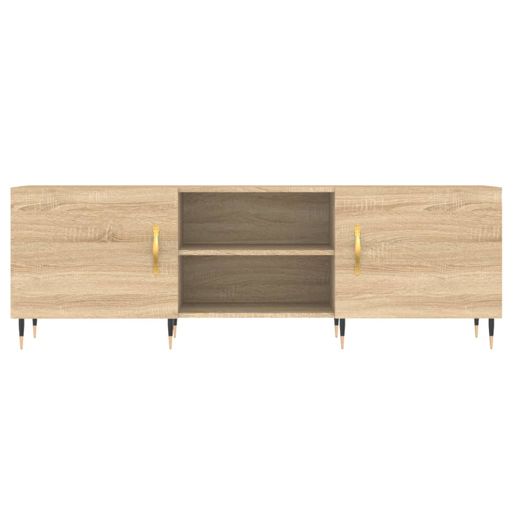 tv-bord 150x30x50 cm konstrueret træ sonoma-eg