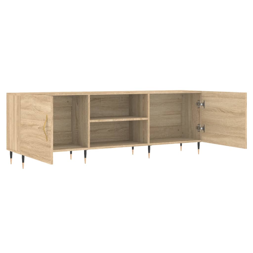 tv-bord 150x30x50 cm konstrueret træ sonoma-eg