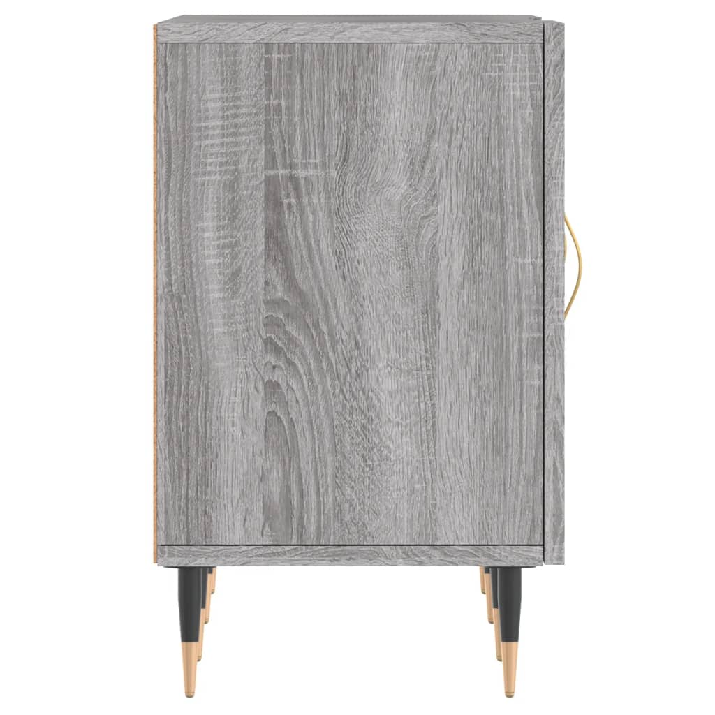 tv-bord 150x30x50 cm konstrueret træ grå sonoma-eg