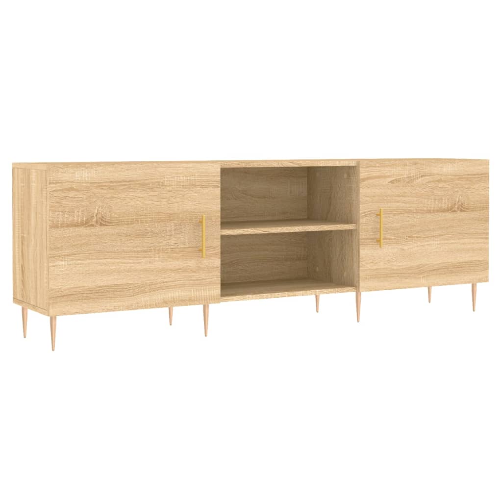 tv-bord 150x30x50 cm konstrueret træ sonoma-eg