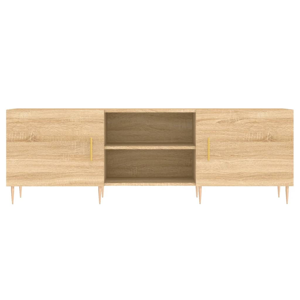 tv-bord 150x30x50 cm konstrueret træ sonoma-eg