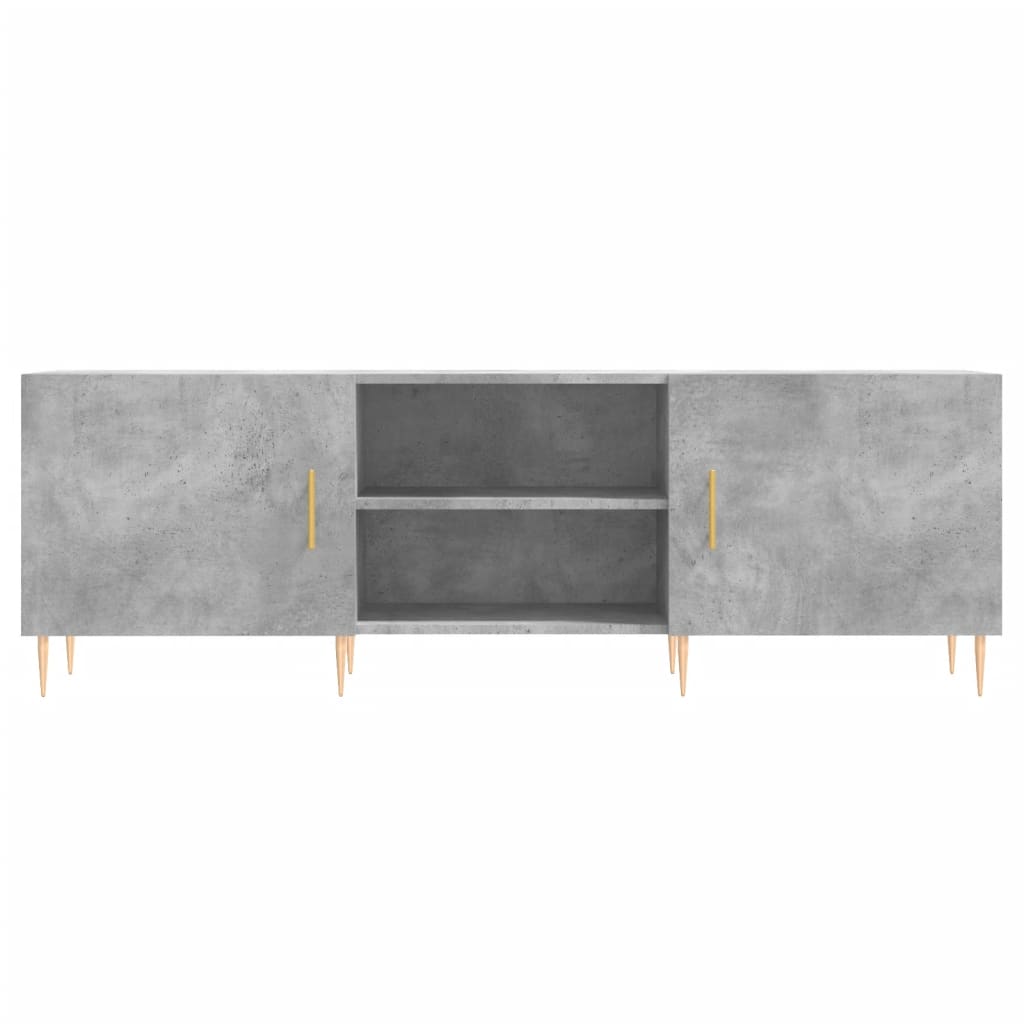 tv-bord 150x30x50 cm konstrueret træ betongrå