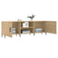 tv-bord 150x30x50 cm konstrueret træ sonoma-eg