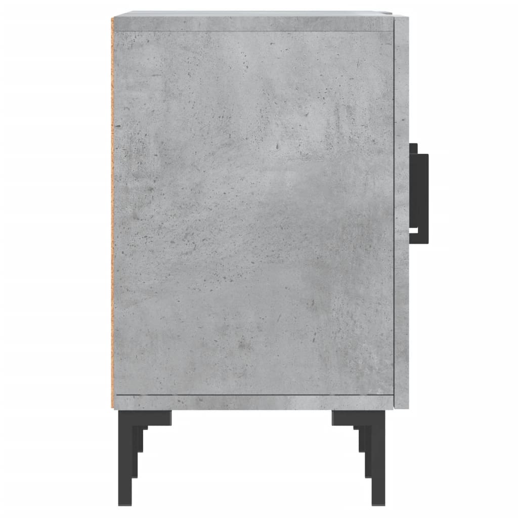 tv-bord 150x30x50 cm konstrueret træ betongrå