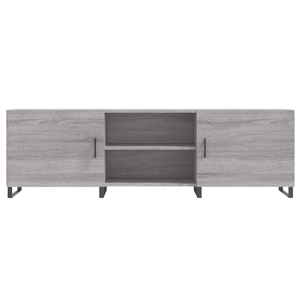 tv-bord 150x30x50 cm konstrueret træ grå sonoma-eg