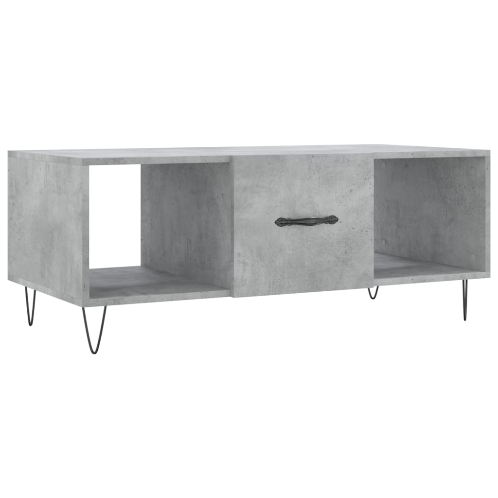 sofabord 102x50x40 cm konstrueret træ betongrå