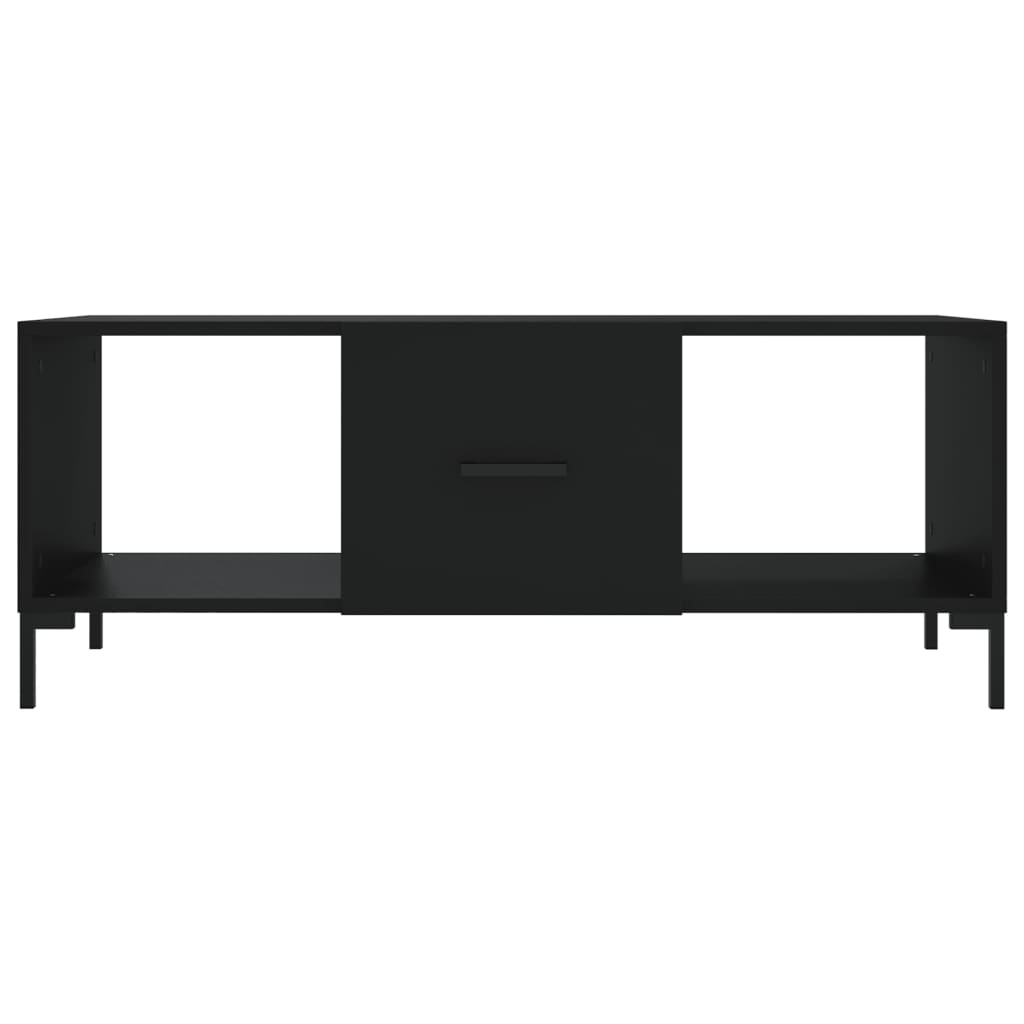 sofabord 102x50x40 cm konstrueret træ sort