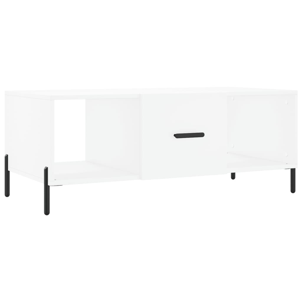 sofabord 102x50x40 cm konstrueret træ hvid
