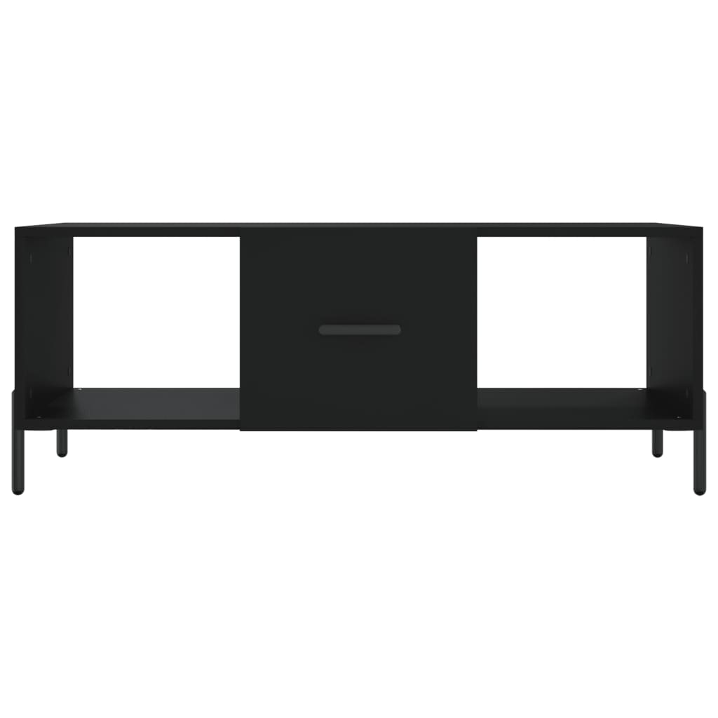 sofabord 102x50x40 cm konstrueret træ sort