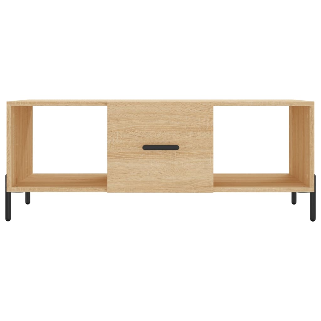 sofabord 102x50x40 cm konstrueret træ sonoma-eg