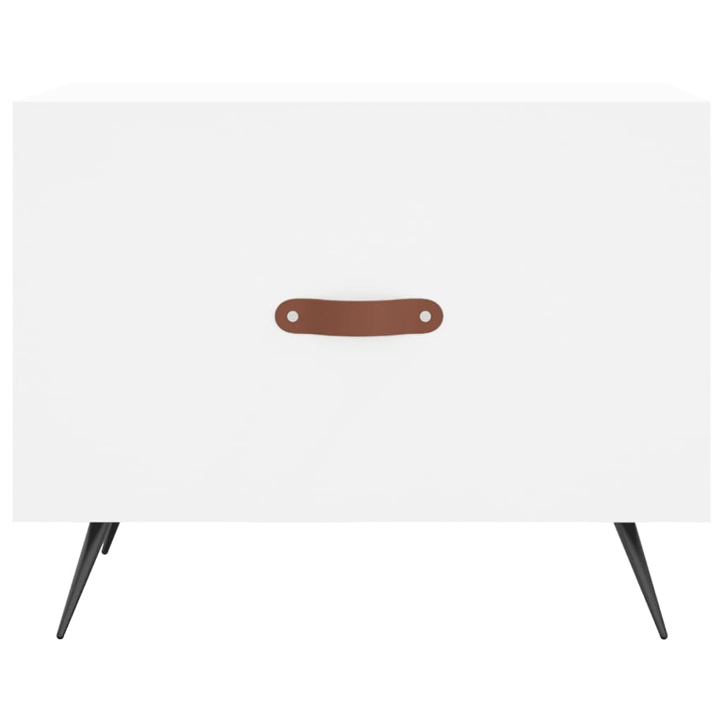 sofaborde 2 stk. 50x50x40 cm konstrueret træ hvid