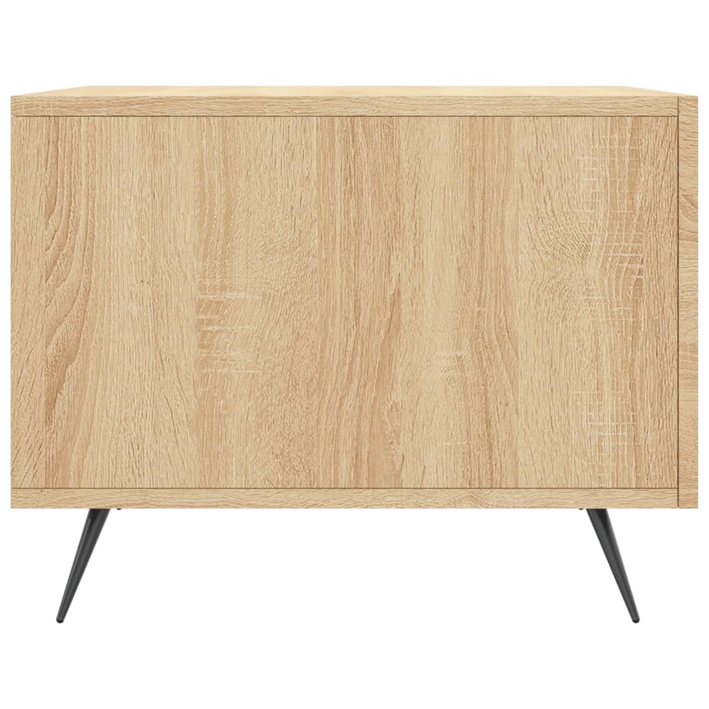 sofabord 50x50x40 cm konstrueret træ sonoma egetræsfarve