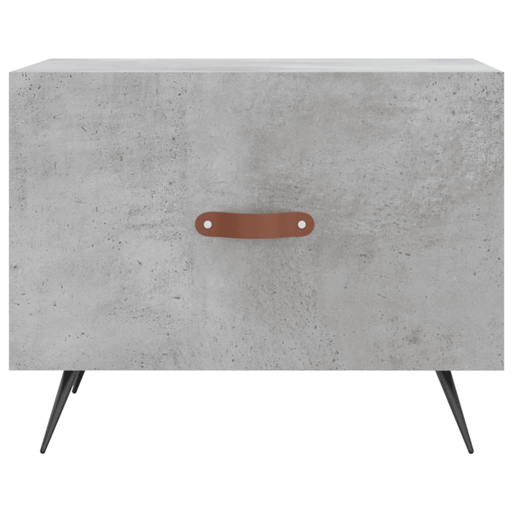 sofaborde 2 stk. 50x50x40 cm konstrueret træ betongrå
