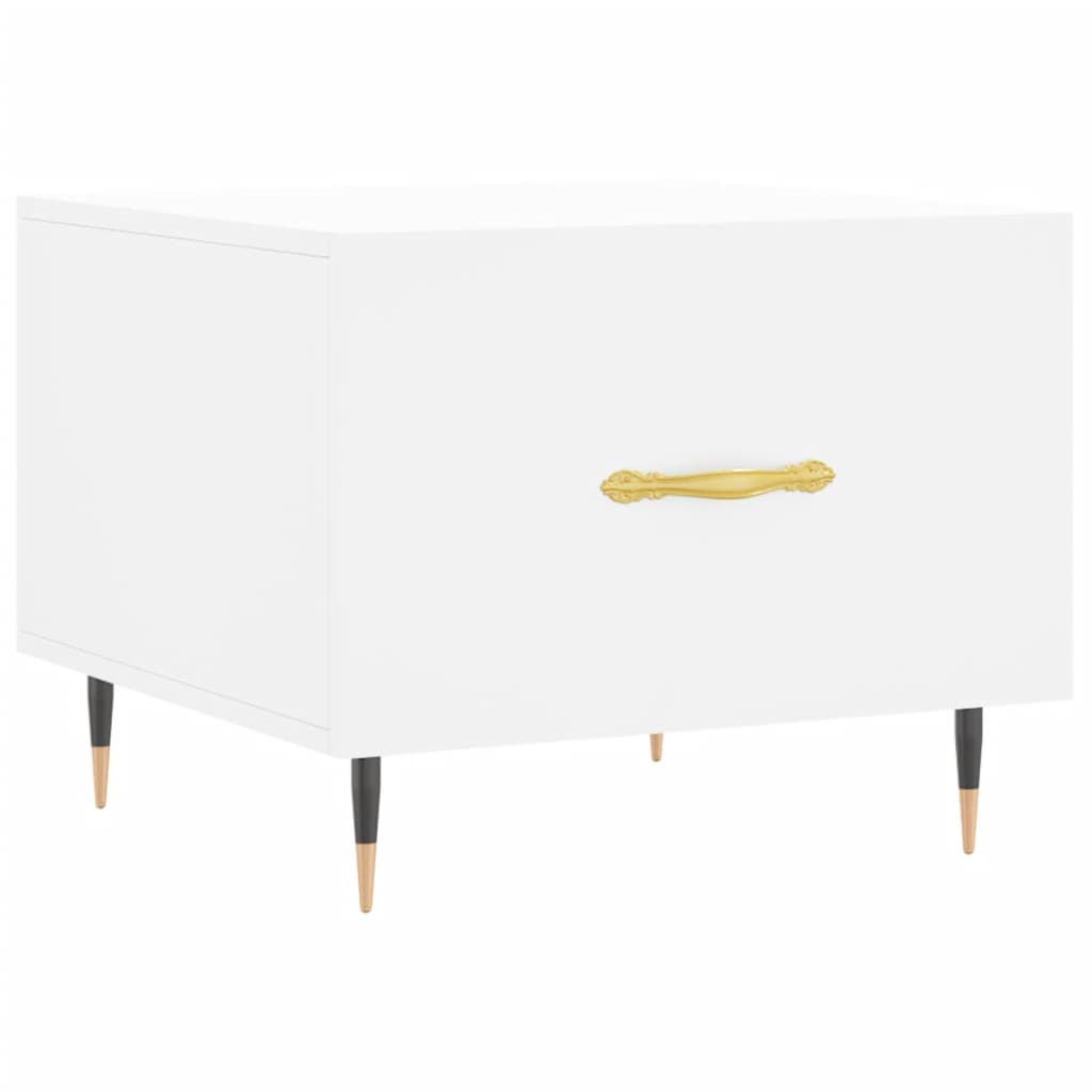 sofaborde 2 stk. 50x50x40 cm konstrueret træ hvid
