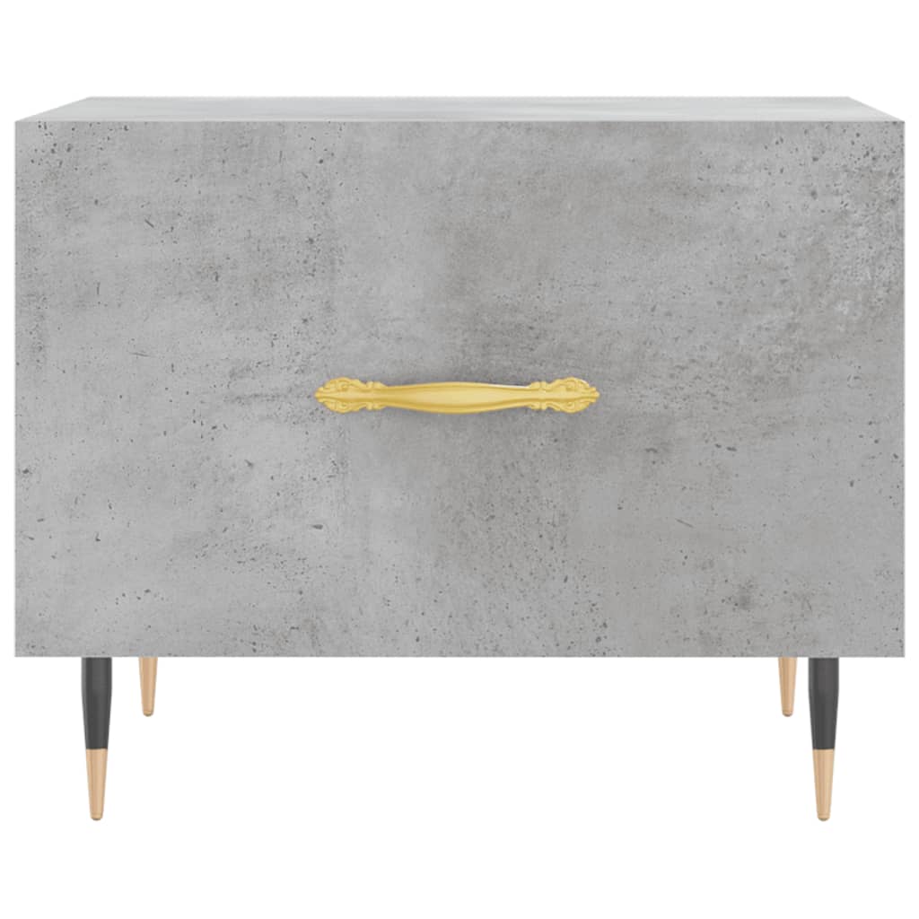 sofaborde 2 stk. 50x50x40 cm konstrueret træ betongrå